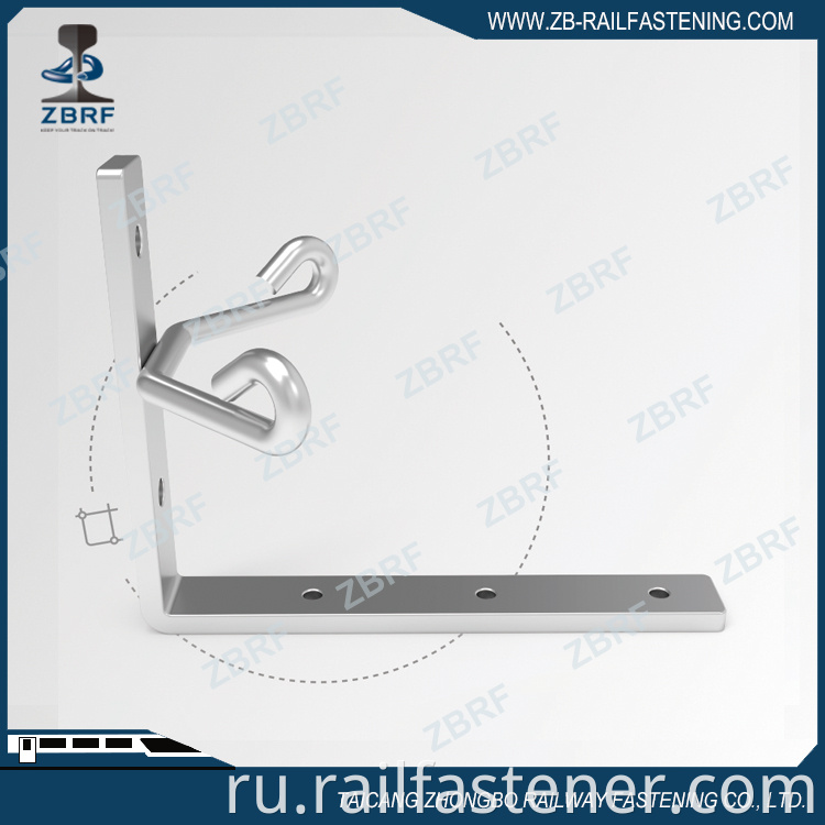 Galv Three Phase Service Bracket Cw Double Hook Jpg